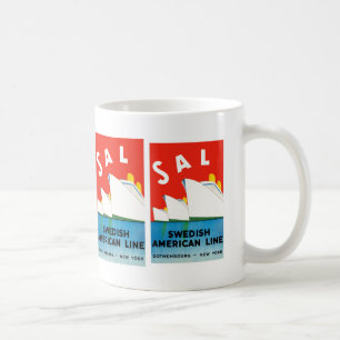 SAL ~ Swedish American Line Coffee Mug