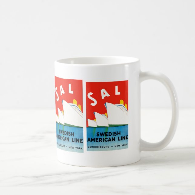 SAL ~ Swedish American Line Coffee Mug (Right)