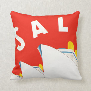SAL ~ Swedish American Line Cushion