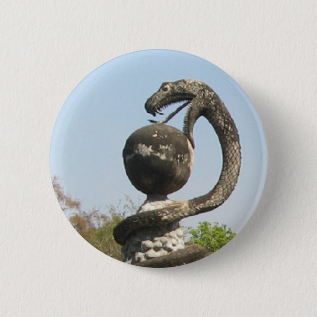 Sala Keo Kou, Nong Khai, Thailand 6 Cm Round Badge (Front)