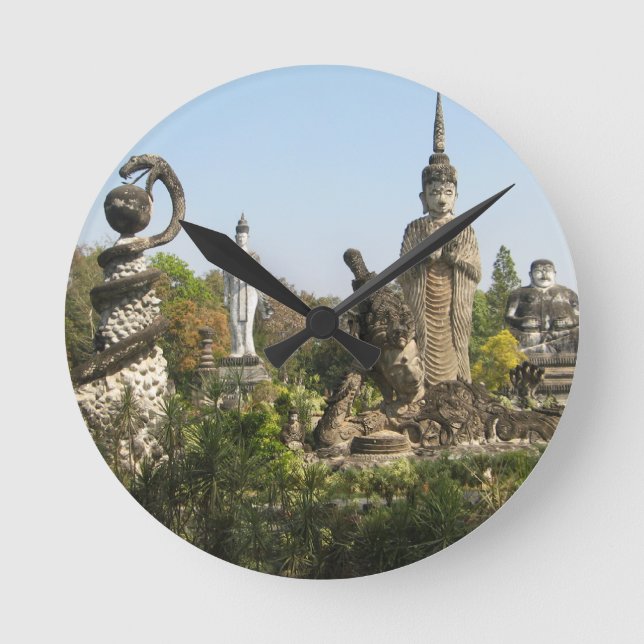 Sala Keo Kou, Nong Khai, Thailand Round Clock (Front)