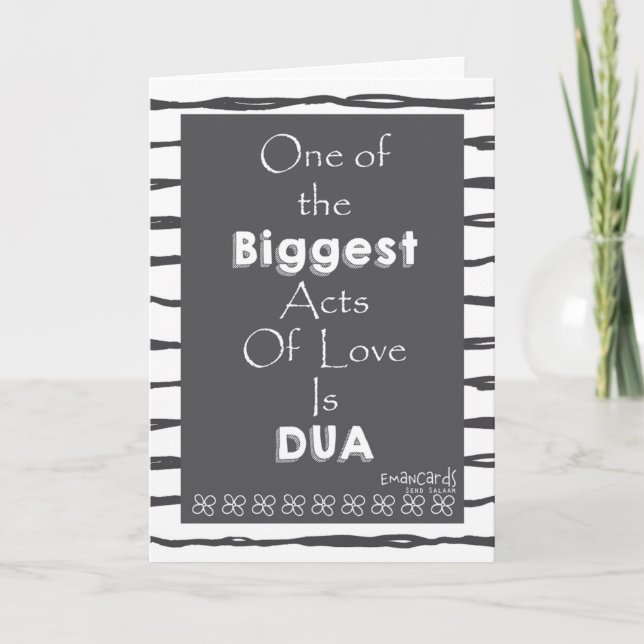 Salaam & Dua - Act of Love Card (Front)