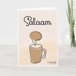 Salaam & Dua - Tea cup Card