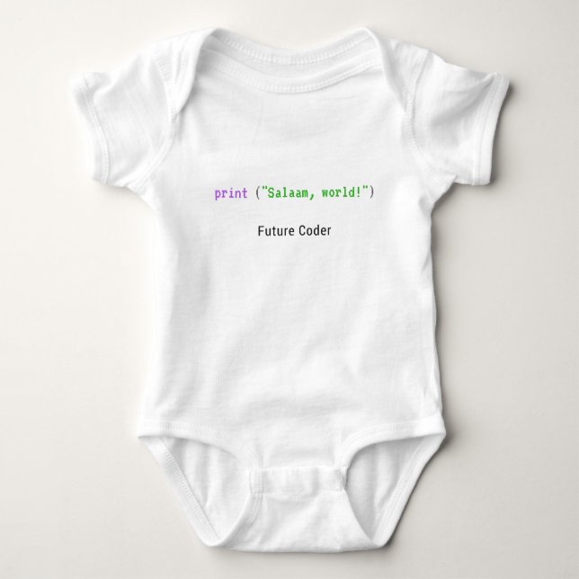 Salaam, World - baby bodysuit (Front)