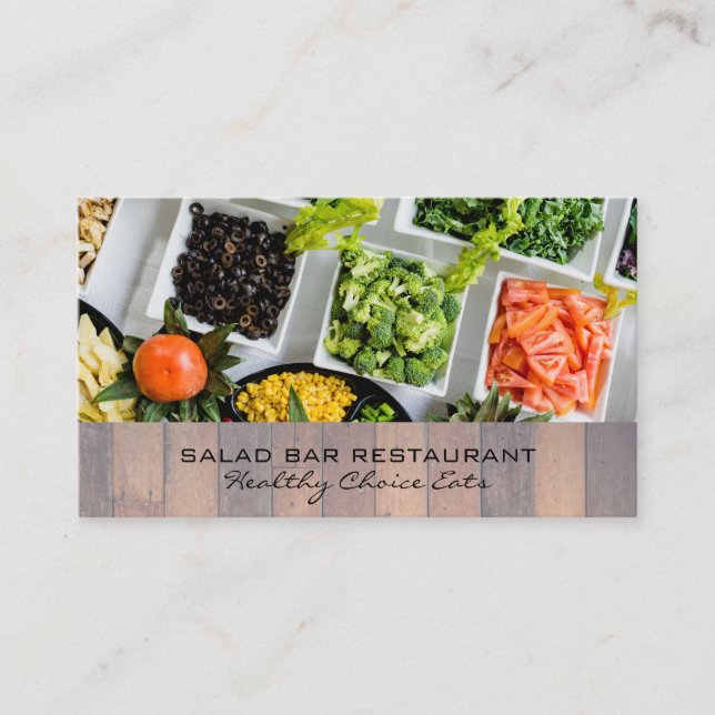 Salad Bar | Culinary Business Card (Front)