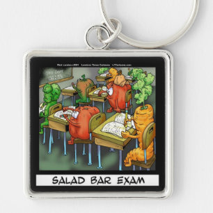 Salad Bar Exam Funny Key Ring