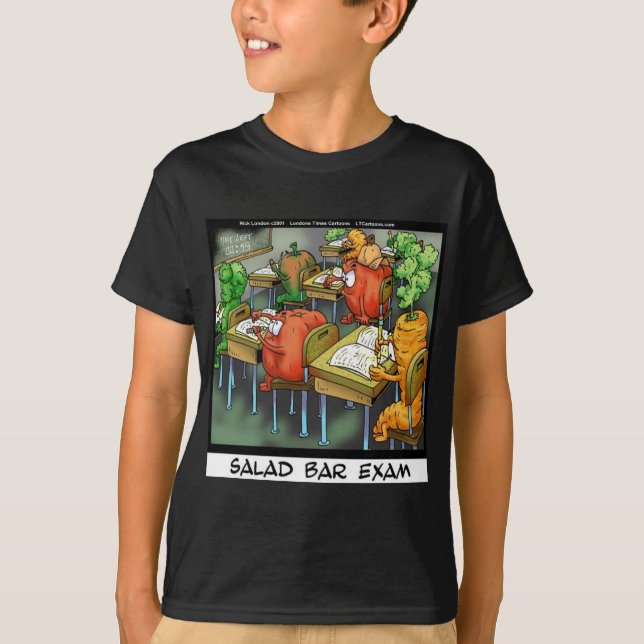 Salad Bar Exam Funny T-Shirt (Front)