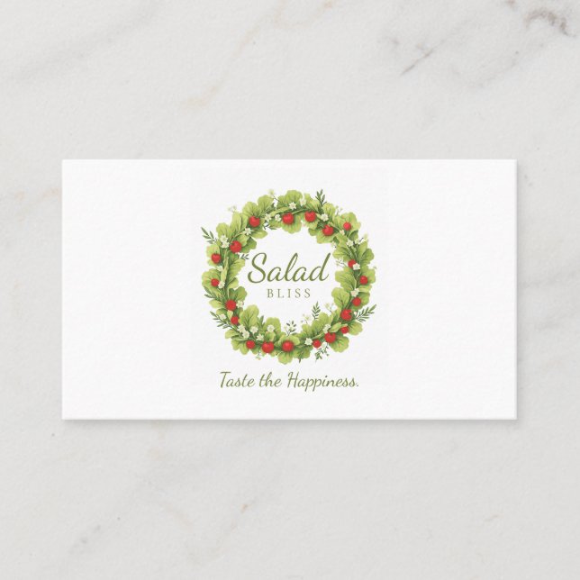 Salad Bliss Business Card (Front)