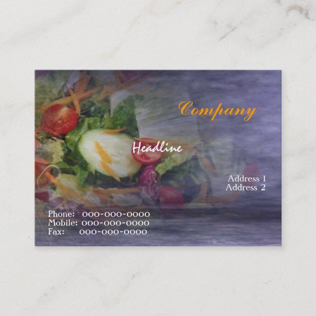 Salad Business Card (Front)