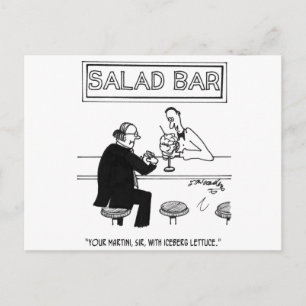 Salad Cartoon 4257 Postcard
