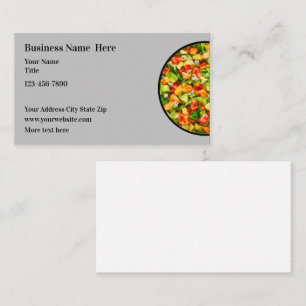 Salad Food Vegetarian Theme Business Card