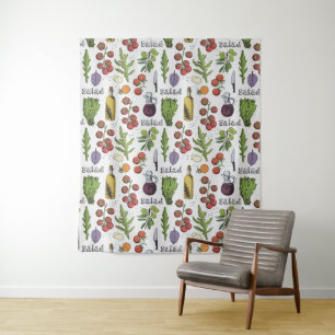 Salad Pattern tapestries