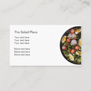 Salad Restaurant Business Cfard Card
