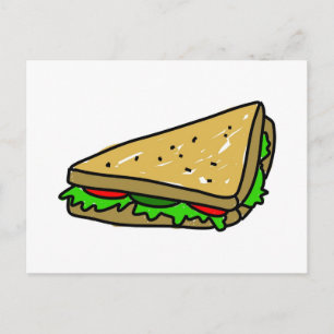 Salad Sandwich Postcard