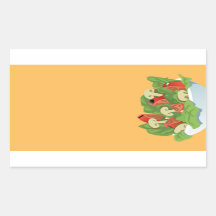 Salad stickers for food products