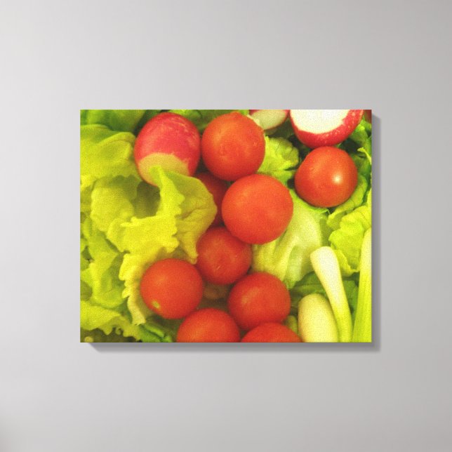 Salad Vegetables Canvas Print (Front)