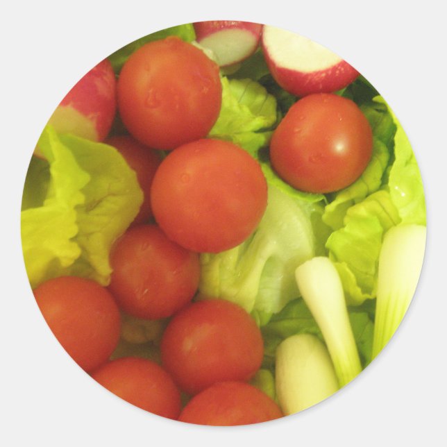 Salad Vegetables Stickers (Front)