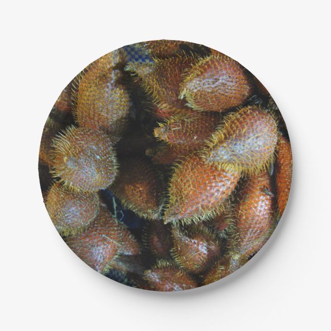 Salak [Snake Fruit] Paper Plate (Front)