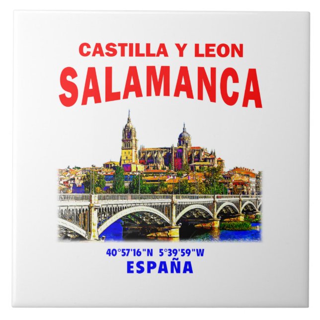 Salamanca / Castile and Leon, Spain. Tile (Front)
