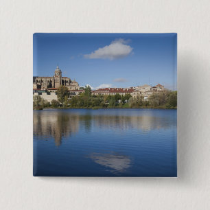 Salamanca Cathedrals and town 15 Cm Square Badge