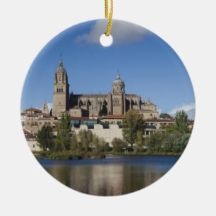 Salamanca Cathedrals and town Ceramic Tree Decoration
