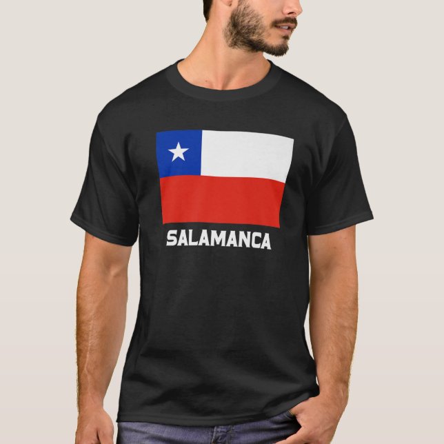 Salamanca Republica Chile Flag Emblem Escudo Bande T-Shirt (Front)