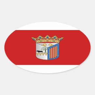 Salamanca (Spain) Flag Oval Sticker