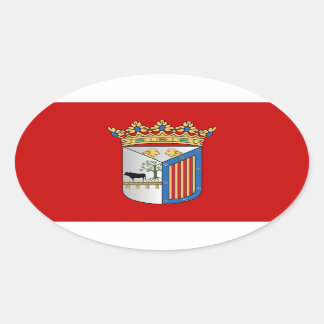 Salamanca (Spain) Flag Oval Sticker