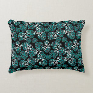 Salamander and Green Leaf Pattern Decorative Cushion