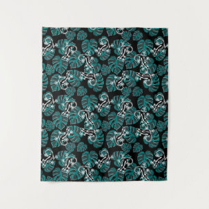Salamander and Green Leaf Pattern Tapestry