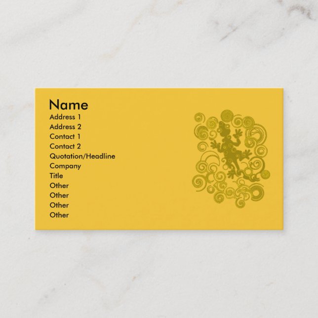Salamander Business Card (Front)