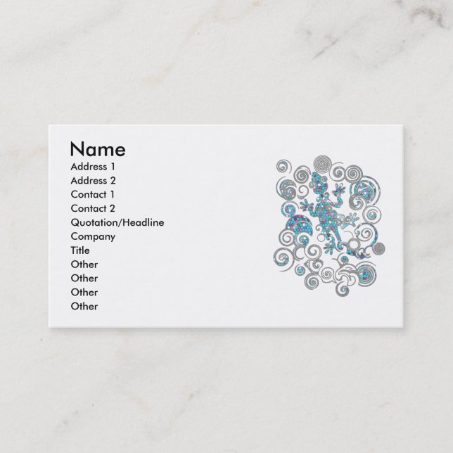 Salamander Business Card (Front)