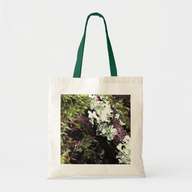 Salamander Hiding Under Log, Washington Tote Bag (Front)