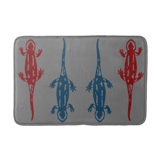 Salamander Lizard Reptiles  Bath Mat (Front)