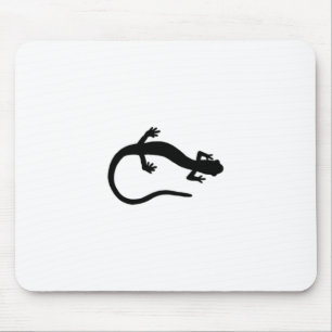 Salamander Logo (basic black and white) Mouse Mat
