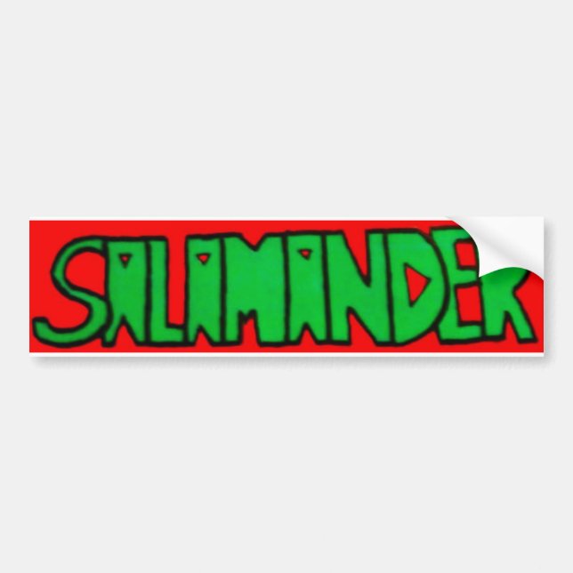 Salamander Logo Bumper Sticker (Front)
