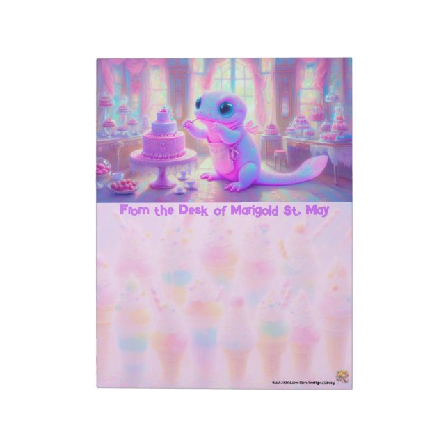 Salamander's Cake Kitchen Notepad (Rotated)