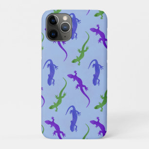 Salamanders in Blue, Green, and Purple iPhone 11 Pro Case