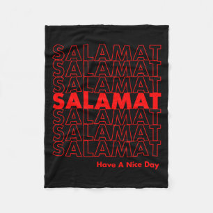 Salamat Have A Nice Day Filino  Fleece Blanket