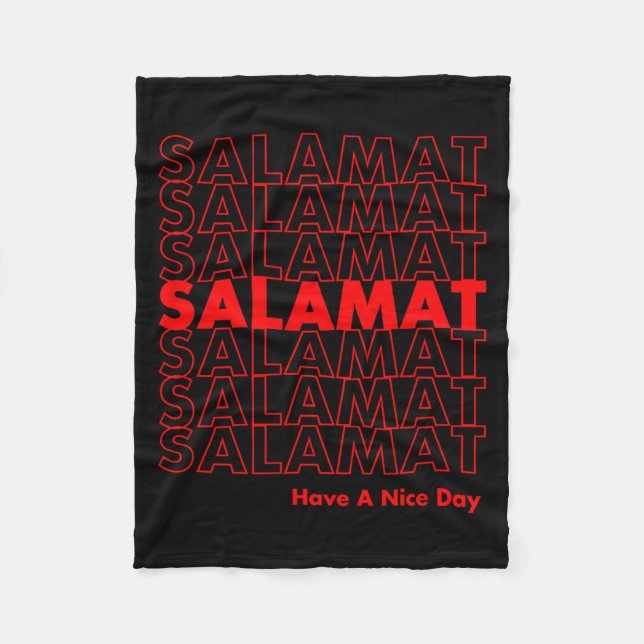 Salamat Have A Nice Day Filino  Fleece Blanket (Front)