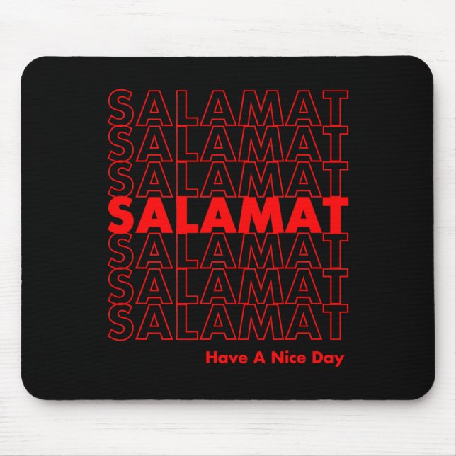 Salamat Have A Nice Day Filino  Mouse Mat (Front)