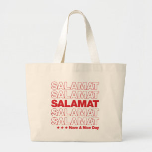 Salamat “Thank You” Grocery Bag Design - Red