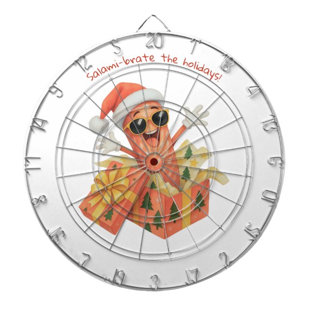 salami-brate the holidays! dartboard (Front)