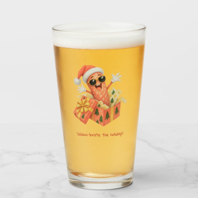 salami-brate the holidays! glass (Front Filled)