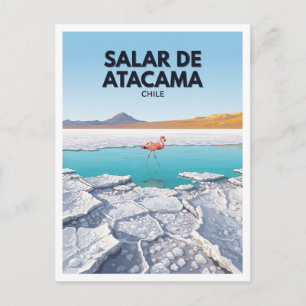 Salar de Atacama, Atacama Desert, Chile Travel Postcard