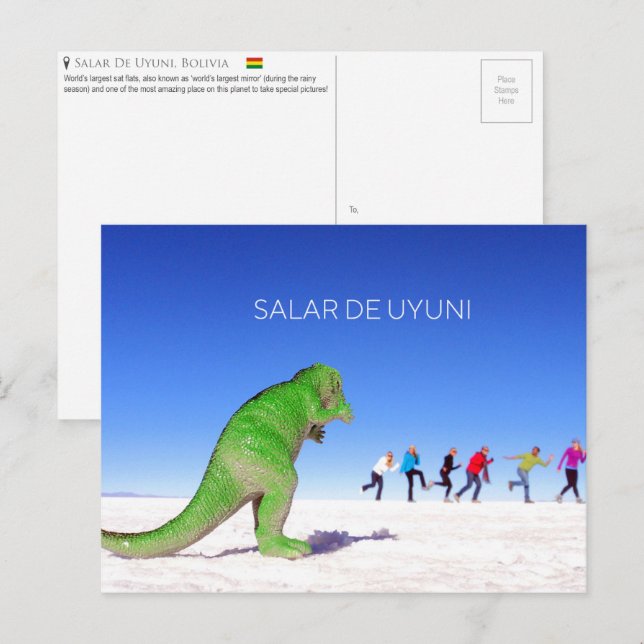 Salar de Uyuni, Bolivia Postcard (Front/Back)