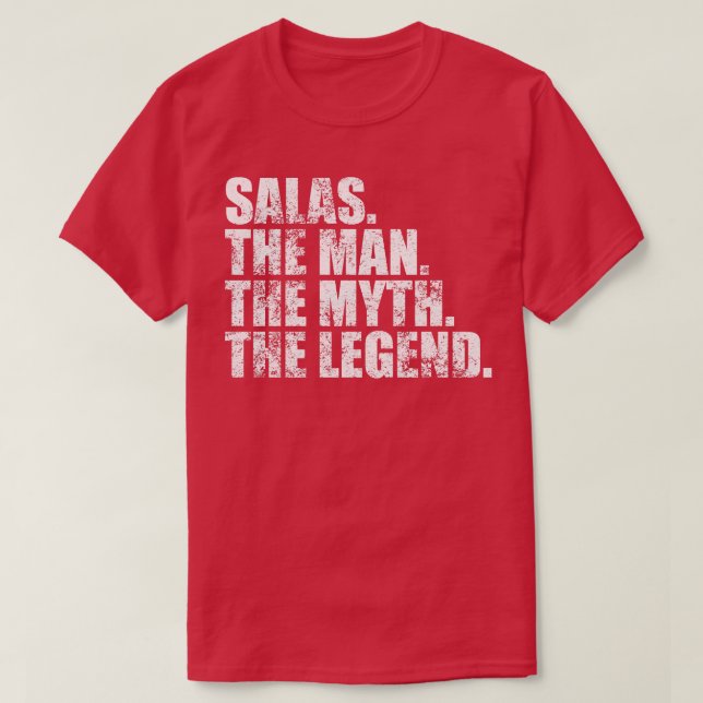 SalasSalas Family name Salas last Name Salas Surna T-Shirt (Design Front)