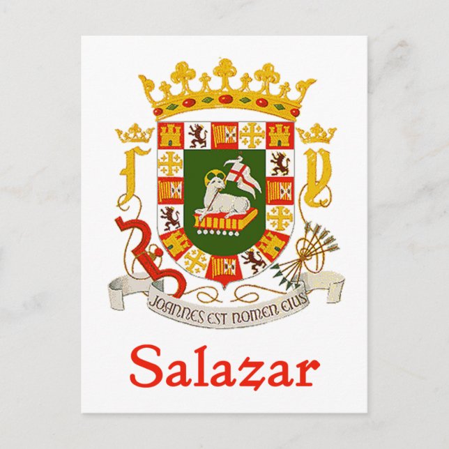 Salazar Shield of Puerto Rico Postcard (Front)