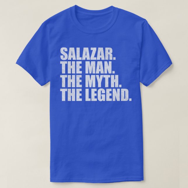 SalazarSalazar Family name Salazar last Name Salaz T-Shirt (Design Front)
