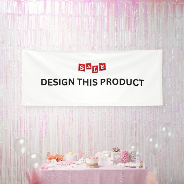 SALE! Banner - 4'x10' - Indoor - Custom (Party)